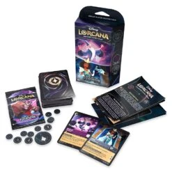Disney Lorcana Trading Card Game By Ravensburger – Rise Of The Floodborn – Starter Deck – Merlin And Tiana