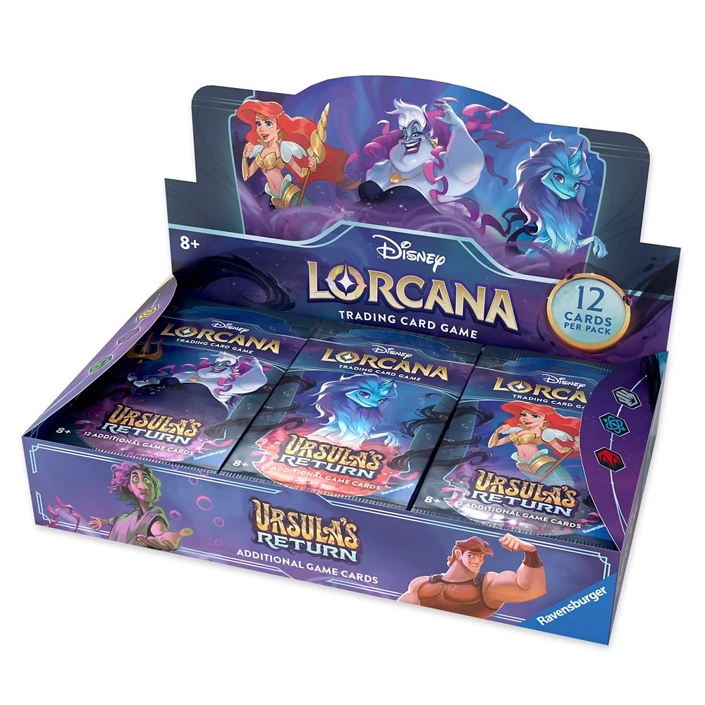 Disney Lorcana Trading Card Game By Ravensburger – Ursula's Return – Booster Tray 3 Disney Lorcana Trading Card Game By Ravensburger – Ursula's Return – Booster Tray