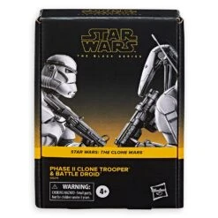 Disney Phase II Clone Trooper And Battle Droid Action Figure Set – Star Wars: The Clone Wars – The Black Series 17 Disney Phase II Clone Trooper And Battle Droid Action Figure Set – Star Wars: The Clone Wars – The Black Series -Disney 1713048380097 7